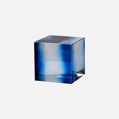 Prisma-Aura Kristallwürfel Blau-Gelb – Elegante Lichtspiele Für Jeden Raum 0