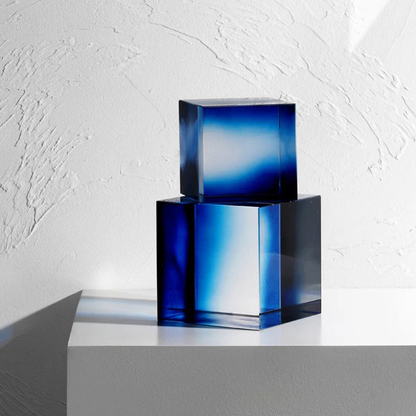 Prisma-Aura Kristallwürfel Blau-Gelb – Elegante Lichtspiele Für Jeden Raum 5