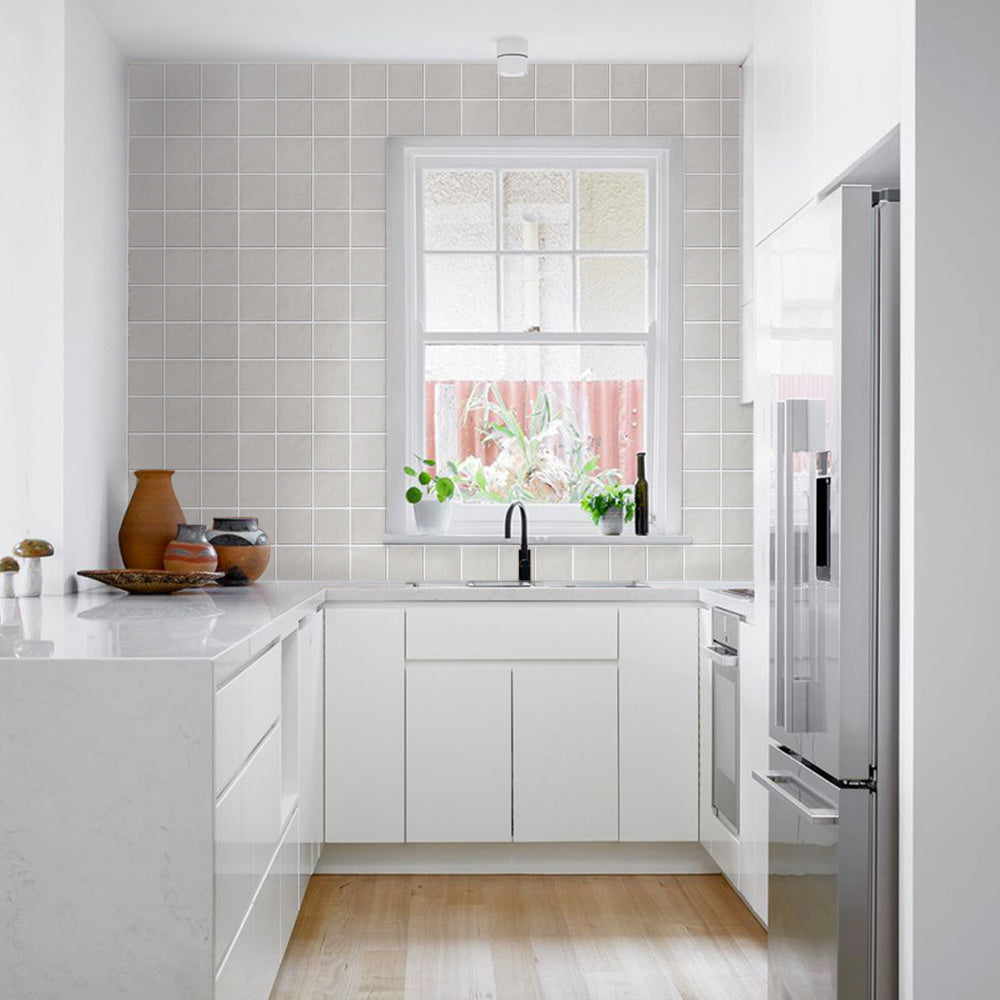 Quadratische 3D-Wandfliese Nebelgrau – Modernes Design Für Jeden Raum 3