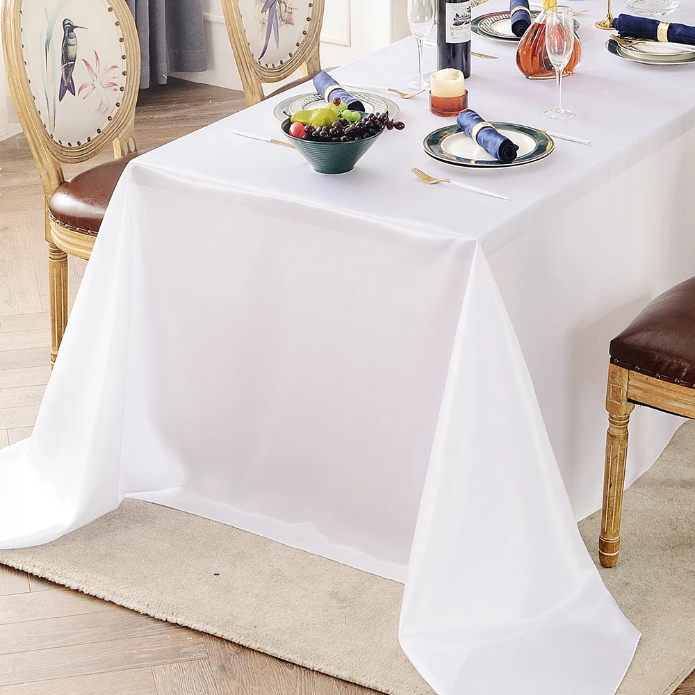 Rechteckige Satin Tischdecke – Stilvolle Eleganz Für Jedes Fest 3