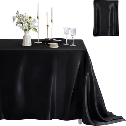 Rechteckige Satin Tischdecke – Stilvolle Eleganz Für Jedes Fest 8