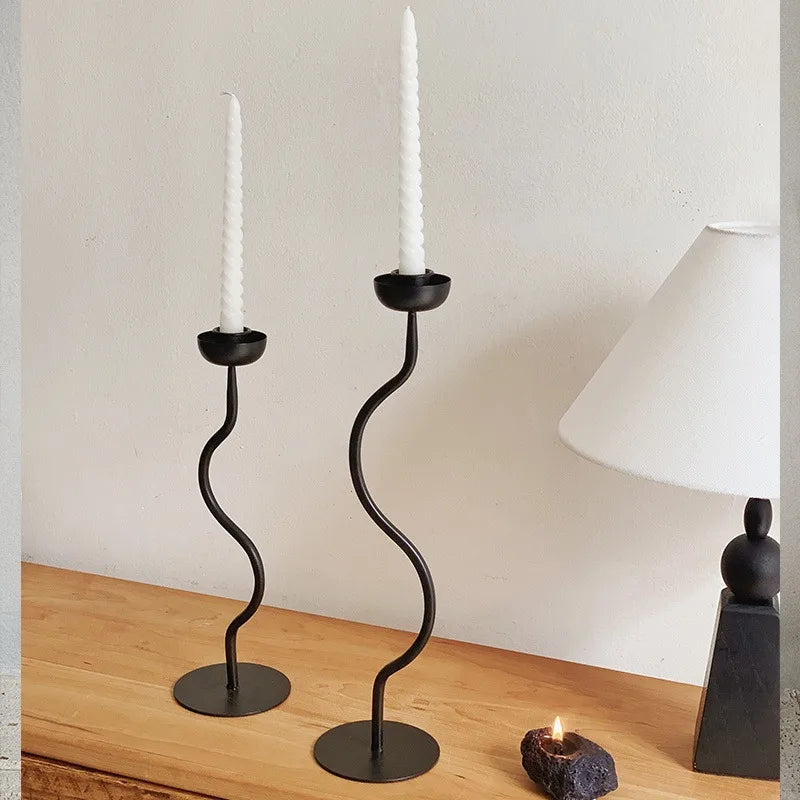 Retro-Kerzenhalter Aus Metall – Elegante Atmosphäre Für Jedes Zuhause 4