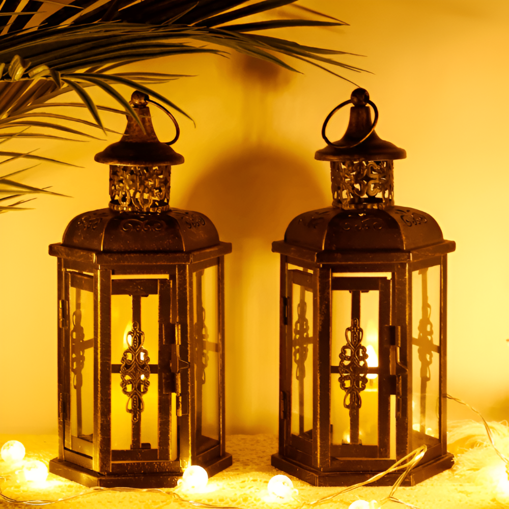 **Retro Skandinavischer Schwarzer Eisen Kerzenhalter – Elegante Atmosphäre für Ihr Zuhause** 2