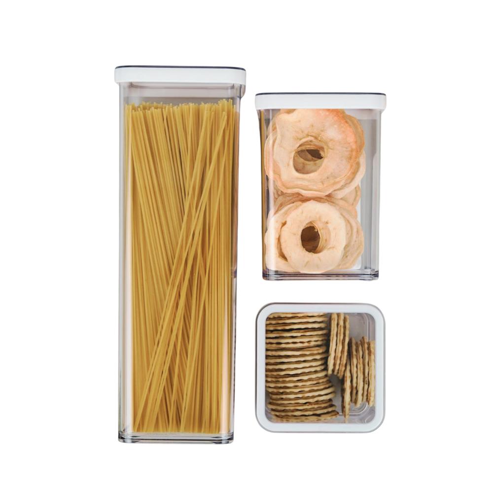 Rotho LOFT Aufbewahrungsboxen Transparent – Praktische Lagerung für Lebensmittel 1