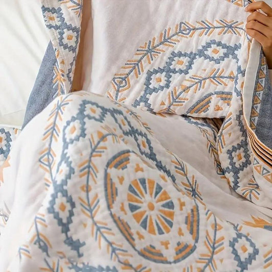 Ruhige Mandala Überwurfdecke Baumwolle – Entspannendes Boho-Design Für Ihr Zuhause 1
