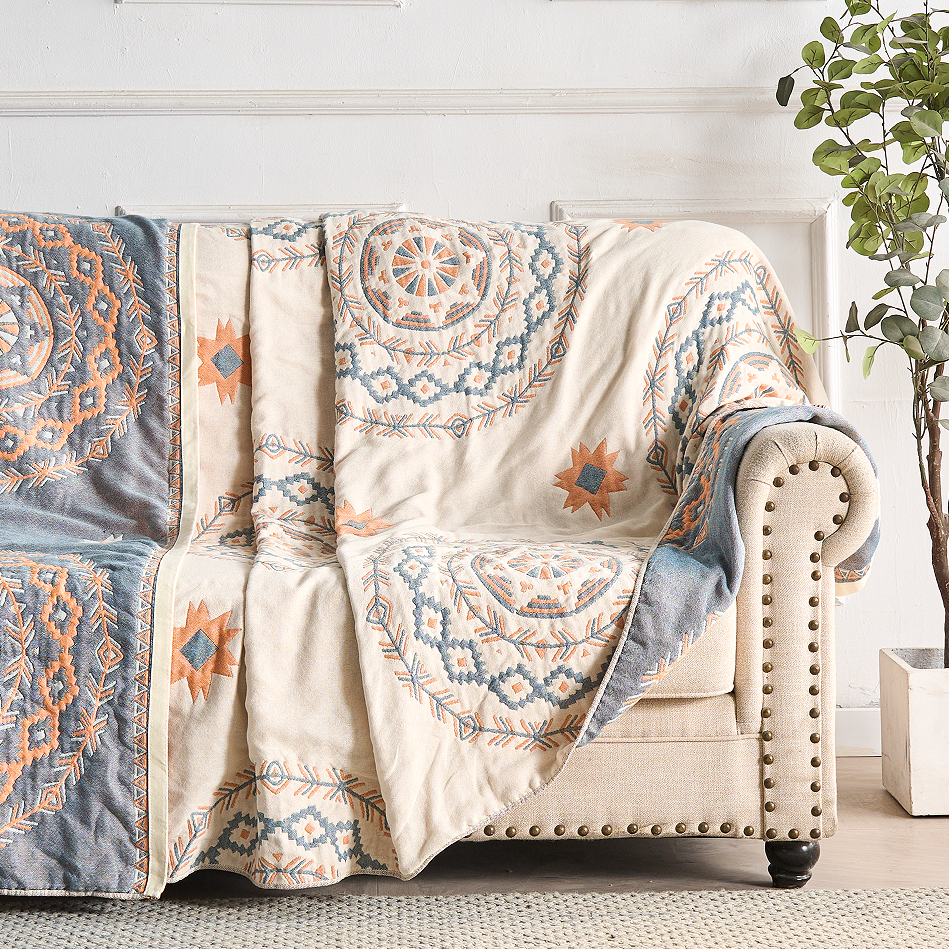 Ruhige Mandala Überwurfdecke Baumwolle – Entspannendes Boho-Design Für Ihr Zuhause 5