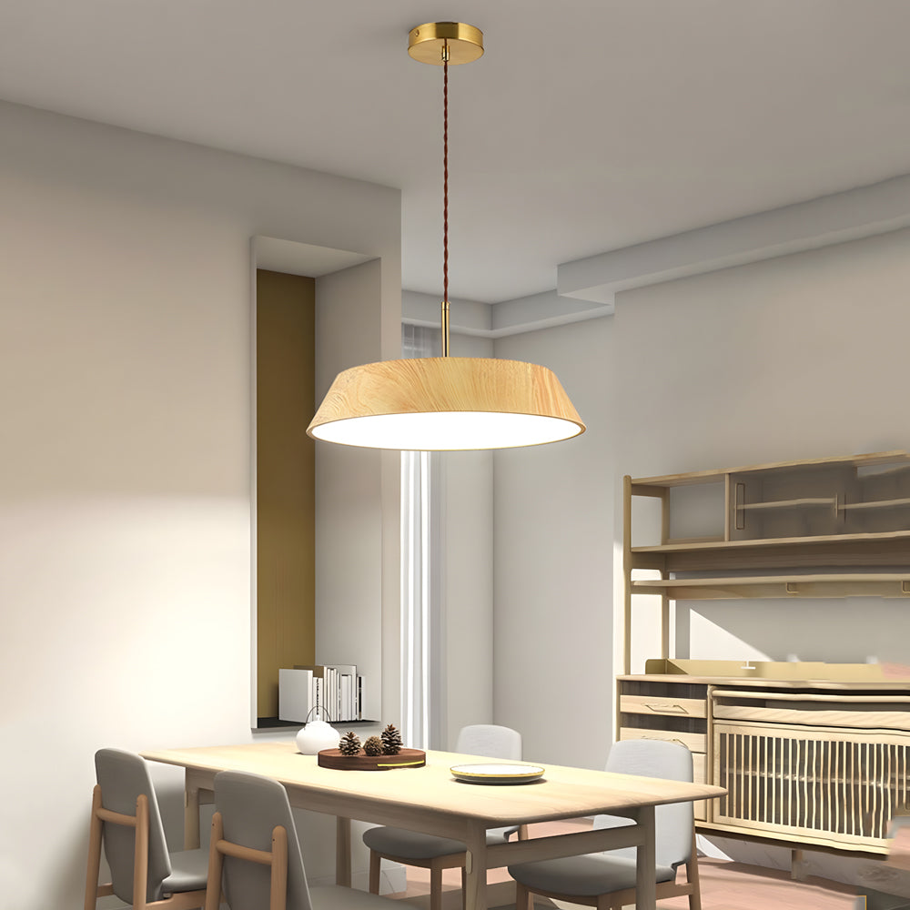 Runde LED-Hängelampe Japanischer Stil – Stilvolle Beleuchtung für Esszimmer 2