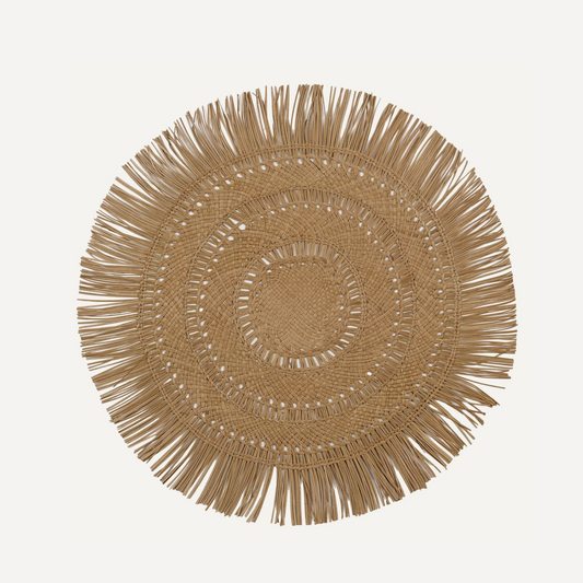 Runde Tischsets Iraca-Palme – Handgewebte Eleganz Für Ihren Esstisch 0