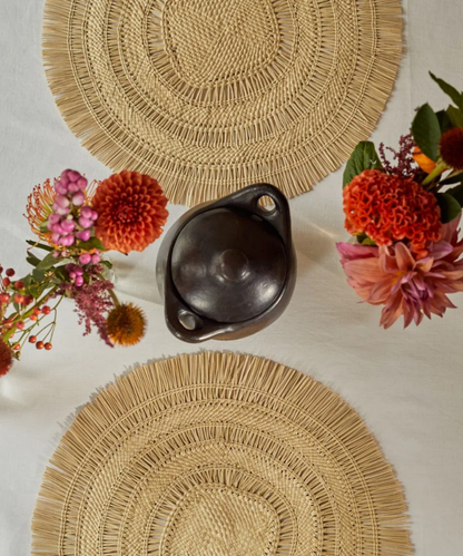 Runde Tischsets Iraca-Palme – Handgewebte Eleganz Für Ihren Esstisch 1