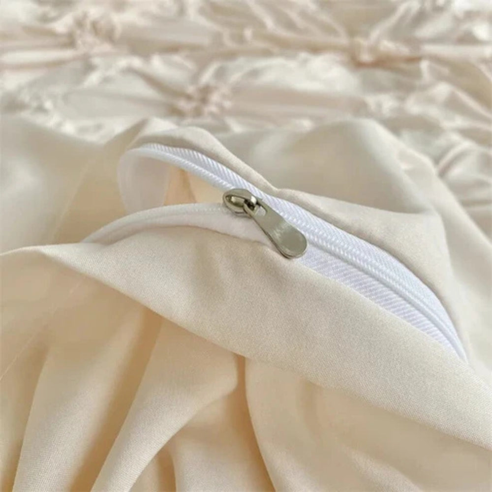 Rüschenblumen Bettbezug-Set – Eleganter Komfort für Ihr Schlafzimmer 6