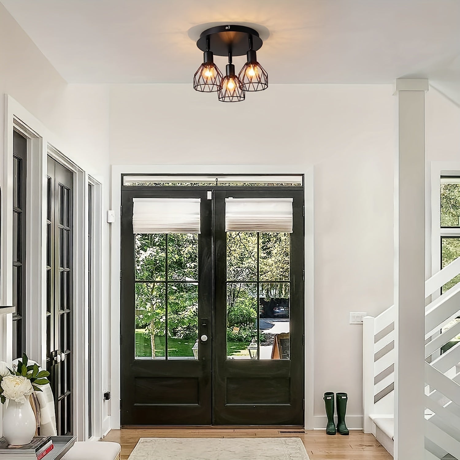 RusticGlow Deckenlampe Bauernhaus-Stil – Einladendes Licht für Gemütliche Räume 1