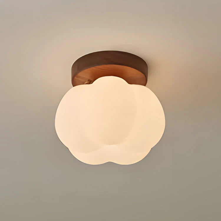 Rustikale Vintage-Deckenlampe Aus Glas Und Holz – Warmes Licht Für Gemütliche Räume 6