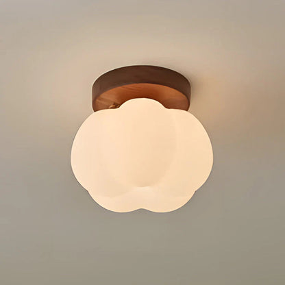 Rustikale Vintage-Deckenlampe Aus Glas Und Holz – Warmes Licht Für Gemütliche Räume 6