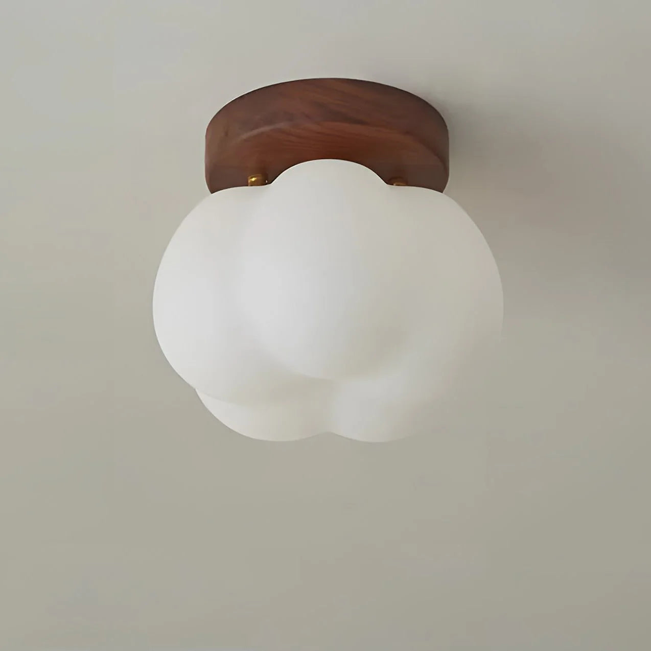 Rustikale Vintage-Deckenlampe Aus Glas Und Holz – Warmes Licht Für Gemütliche Räume 7