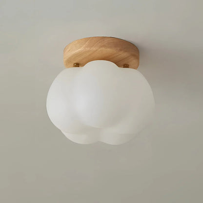 Rustikale Vintage-Deckenlampe Aus Glas Und Holz – Warmes Licht Für Gemütliche Räume 8
