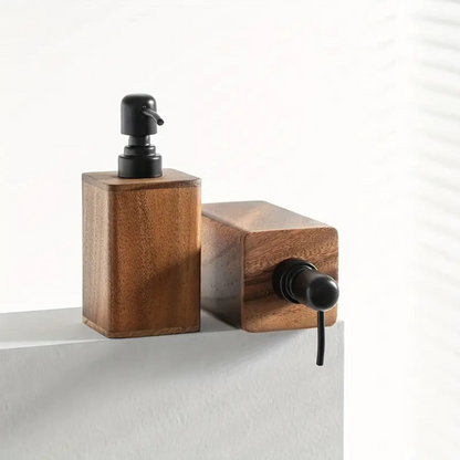 Rustikaler Seifenspender Aus Holz – Elegante Badezimmerdekoration Mit Natürlichem Charme 4