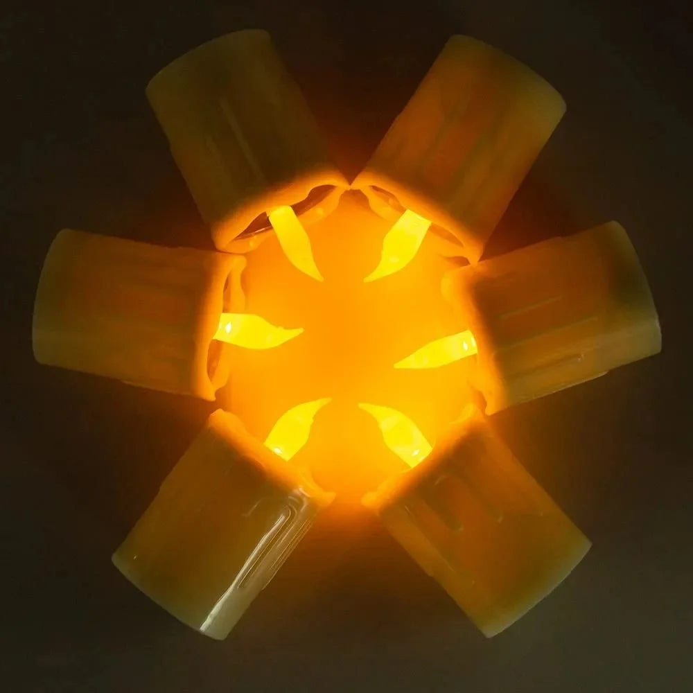 SOLAGLOW Solar-LED-Teelichter Set – Magische Flackernde Lichtspiele 5