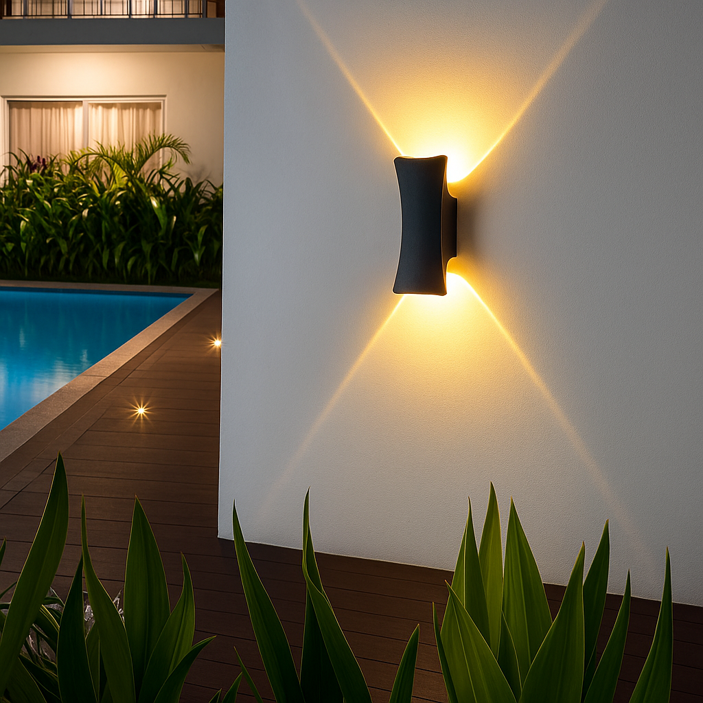 STRALO LED Wandlampe – Elegante Außenbeleuchtung mit Warmem Licht 1