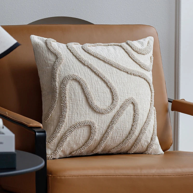 Sabella Boho Chenille Dekokissen 45X45 CM – Gemütlicher Stil Für Jeden Raum 0