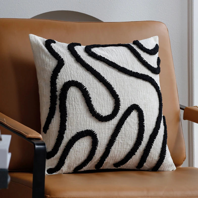 Sabella Boho Chenille Dekokissen 45X45 CM – Gemütlicher Stil Für Jeden Raum 6