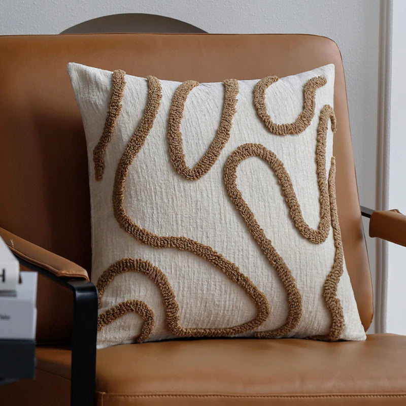 Sabella Boho Chenille Dekokissen 45X45 CM – Gemütlicher Stil Für Jeden Raum 7