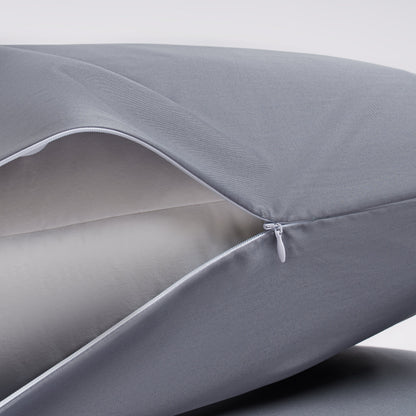 Schiefergraues Satin Bettwäsche-Set – Luxuriöser Komfort für Stilbewusste 6