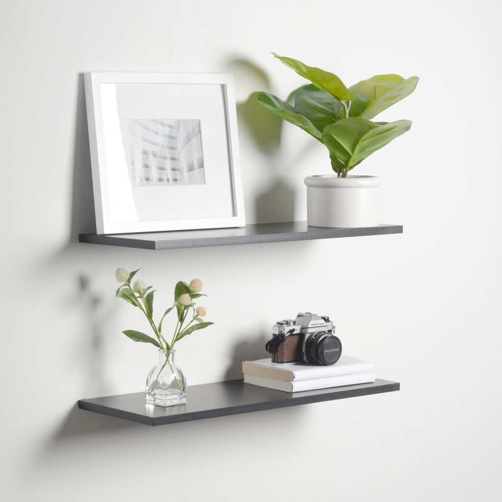 Schlanke Schwebende Regale MDP-Holz – Elegante Minimalistische Raumgestaltung 1