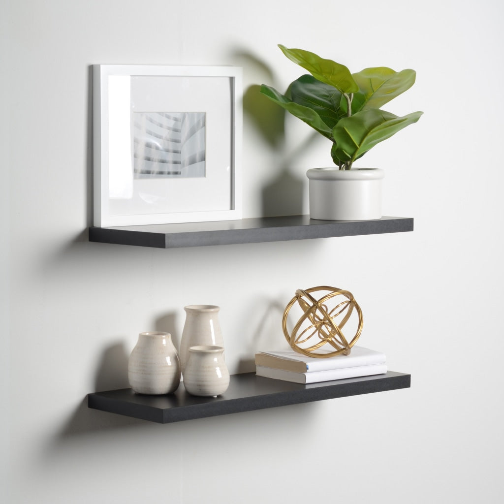 Schlanke Schwebende Regale MDP-Holz – Elegante Minimalistische Raumgestaltung 2
