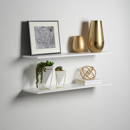 Schlanke Schwebende Regale MDP-Holz – Elegante Minimalistische Raumgestaltung 4