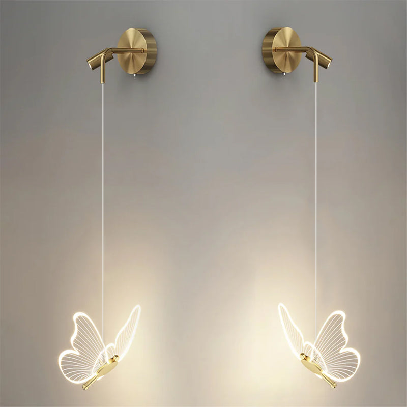 Schmetterlings Wandlampe – Elegantes Lichtspiel für Stilvolle Räume 9