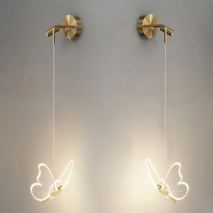 Schmetterlings Wandlampe – Elegantes Lichtspiel für Stilvolle Räume 9