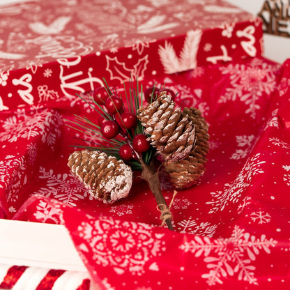 Seidenpapier Weihnachten Schneeflockenrot – Kreative Bastelideen Für Festliche Anlässe 4