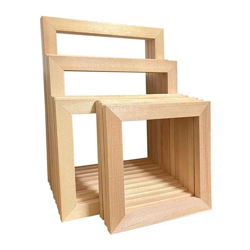 Set Mit 3 Holzrahmen Für Leinwanddrucke – Stilvolle Präsentation Ihrer Kunstwerke 1