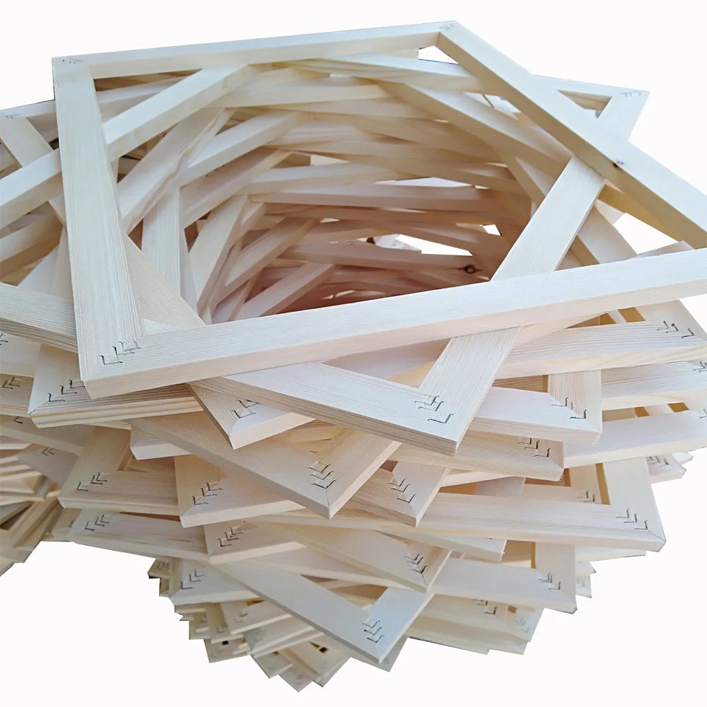 Set Mit 3 Holzrahmen Für Leinwanddrucke – Stilvolle Präsentation Ihrer Kunstwerke 4