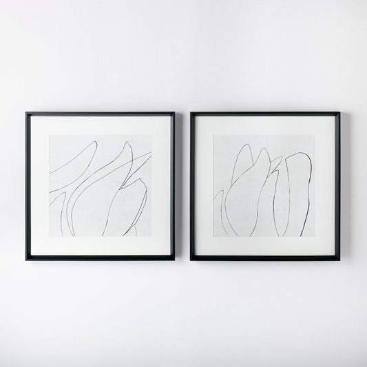 Skizzen-Kunstdruck Schwarz/Weiß 2er-Set – Elegante Wandkunst Für Jedes Zuhause 0