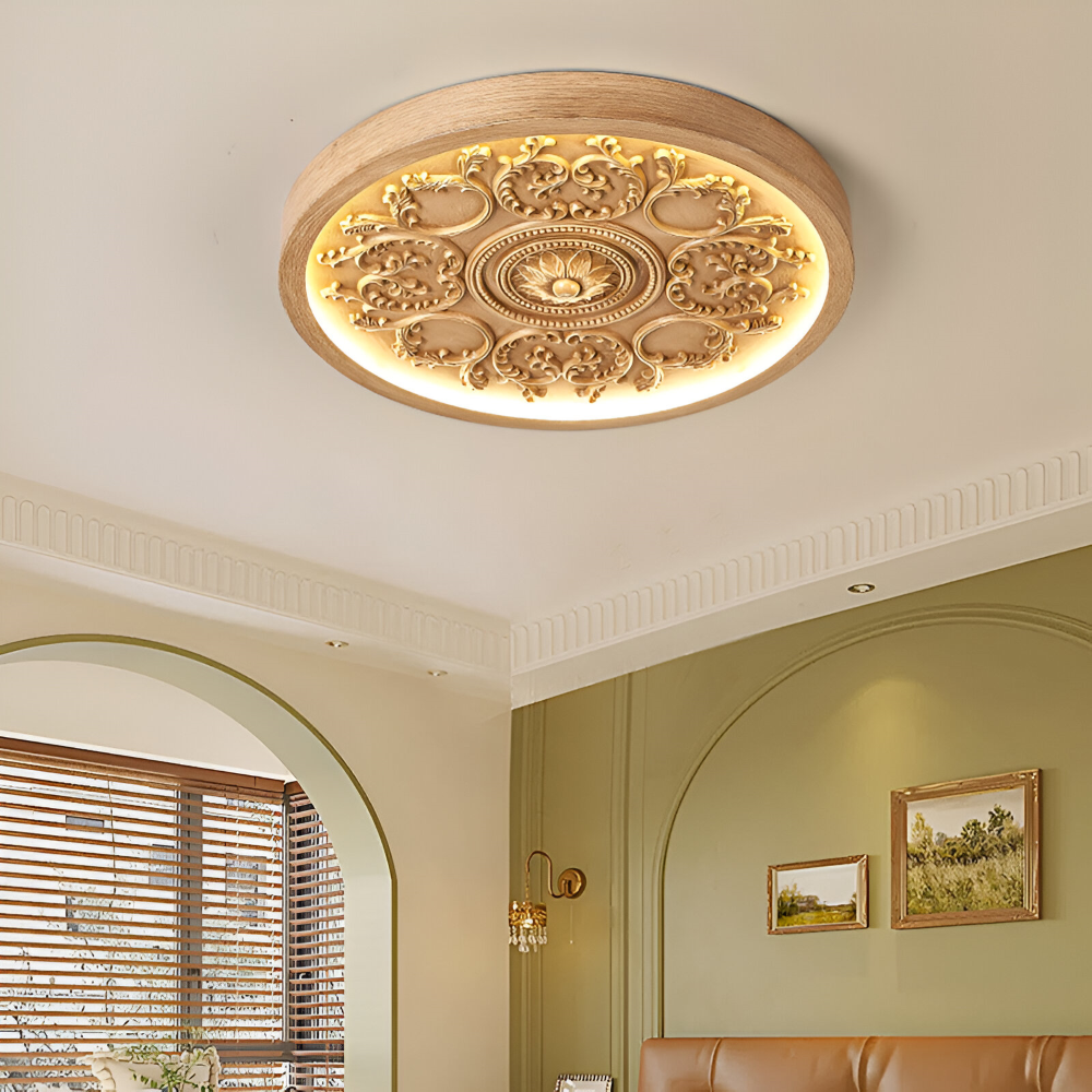 Sleek Geschnitzte Flora Deckenlampe – Stilvolle Anpassbare Beleuchtung für Jedes Zimmer 1