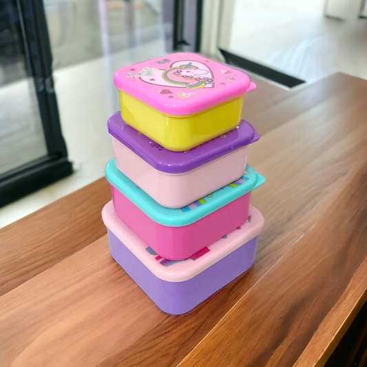 Snackbehälter 4er-Set BPA-frei – Praktische Frische für Unterwegs 7