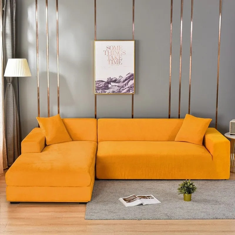 Sofabezug Aus Samtstoff – Stilvoller Schutz Für Ihr Sofa 14