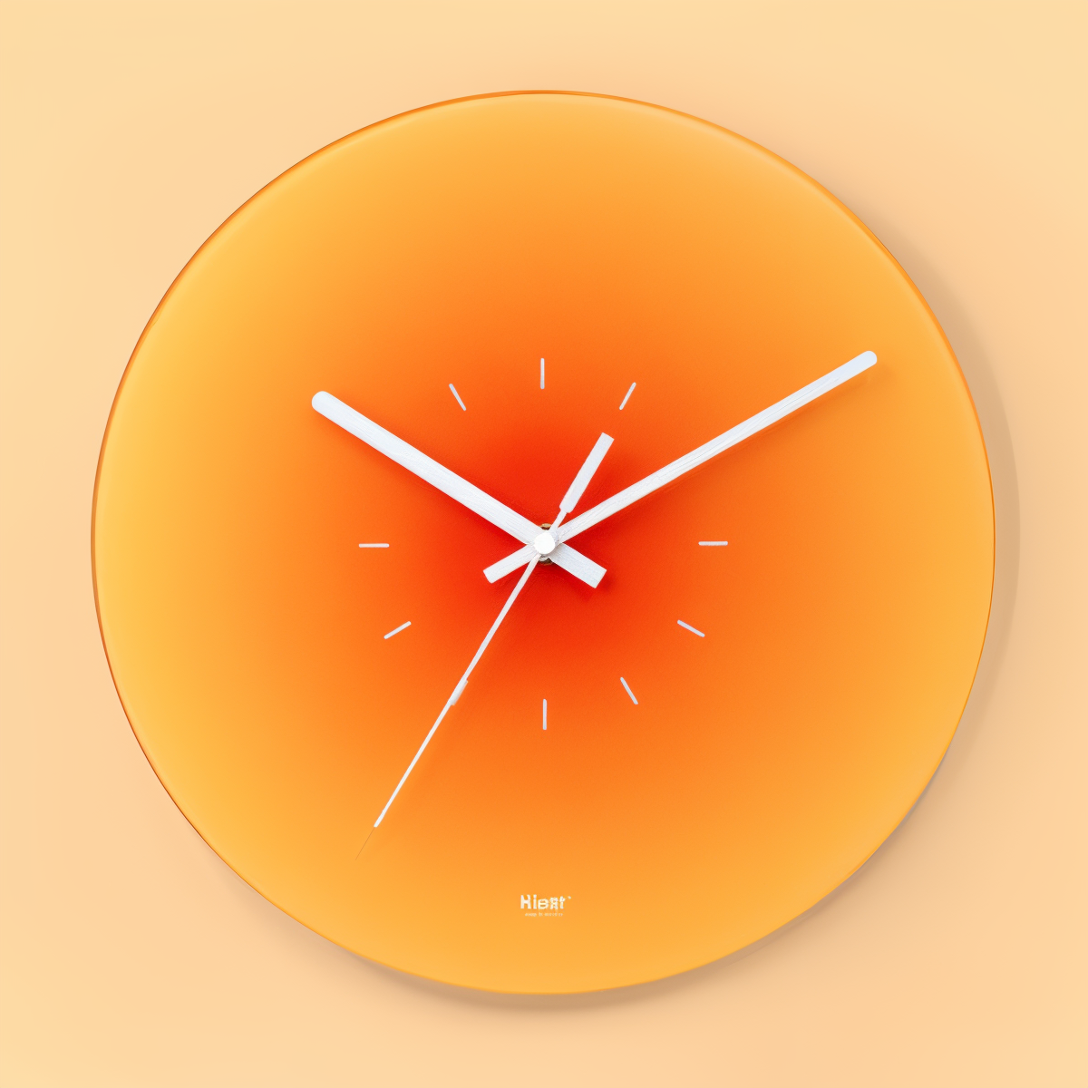 Sonnenuntergang Wanduhr Glasrahmen – Ruhevolle Zeitmessung Mit Farbenfrohem Design 5