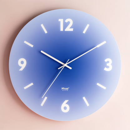 Sonnenuntergang Wanduhr Glasrahmen – Ruhevolle Zeitmessung Mit Farbenfrohem Design 8