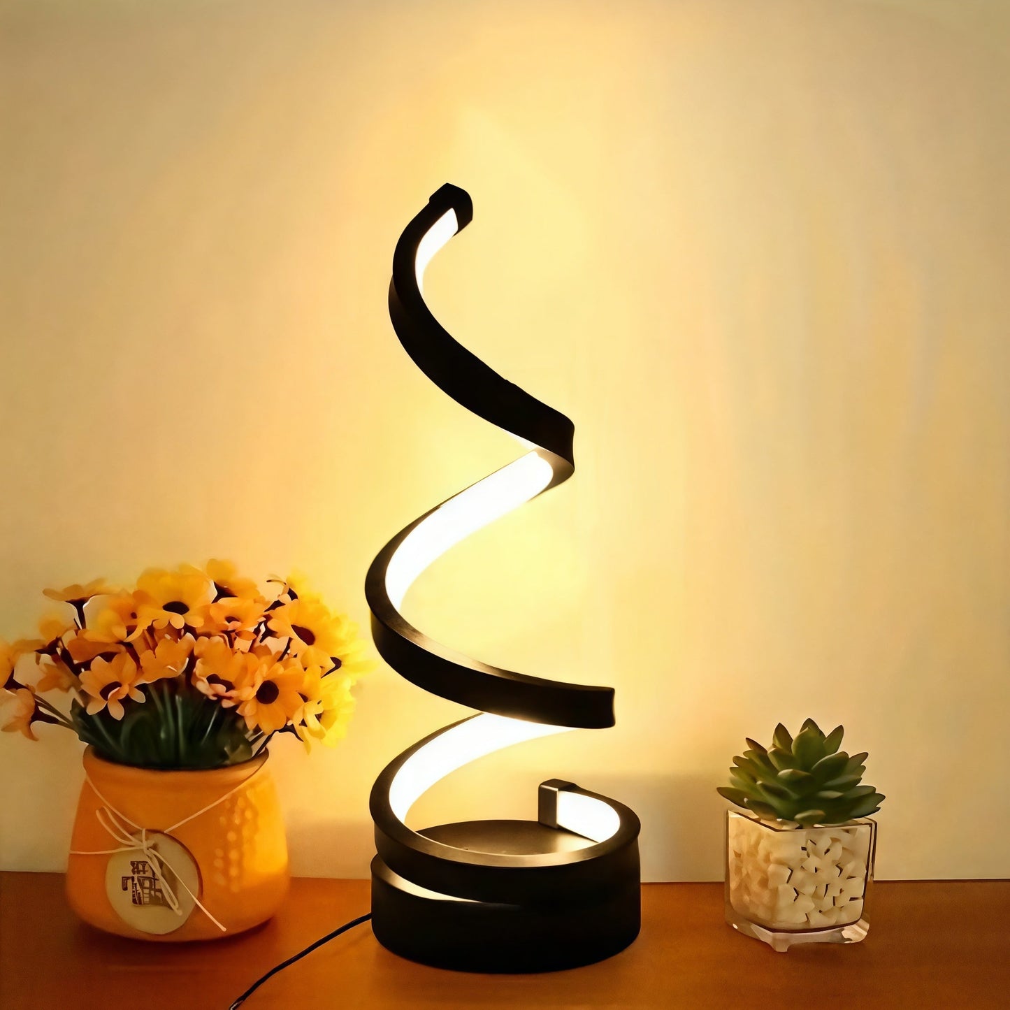 Spiral-LED Tischlampe Modern – Stimmungsvolles Licht Für Jeden Raum 3
