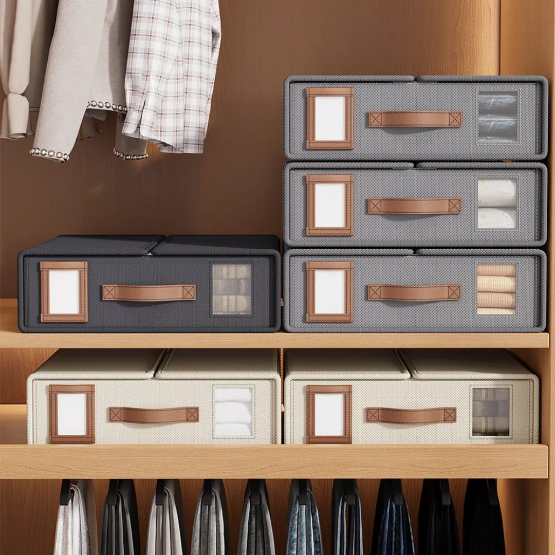 Stapelbare Stoffschrank-Aufbewahrungsbox – Maximale Ordnung für Jeden Raum 5