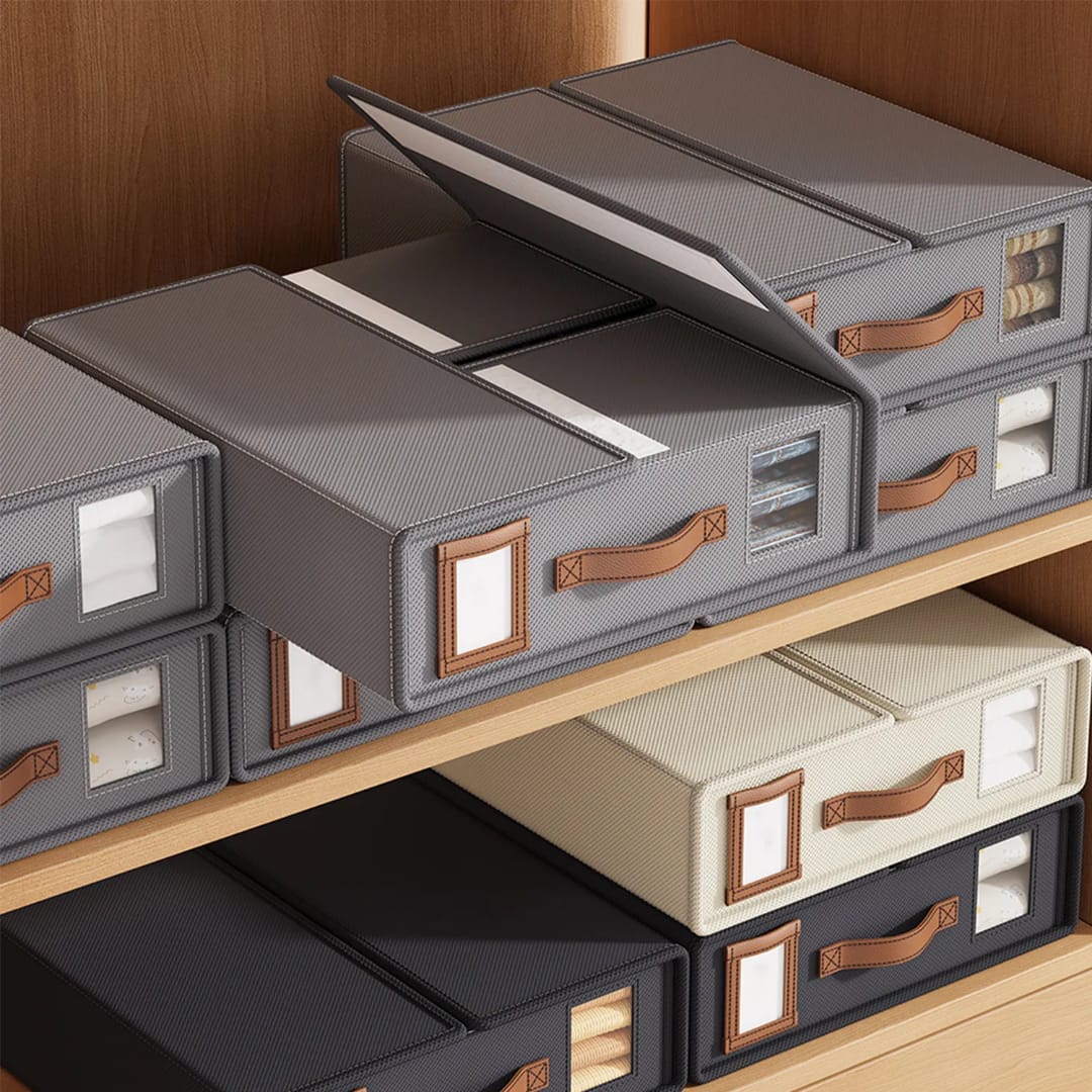 Stapelbare Stoffschrank-Aufbewahrungsbox – Maximale Ordnung für Jeden Raum 6
