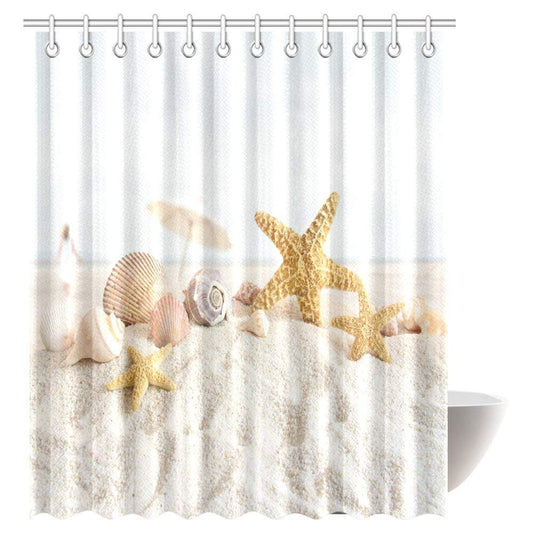Strand-Muscheln Duschvorhang – Meeresrauschen Für Ihr Badezimmer 0