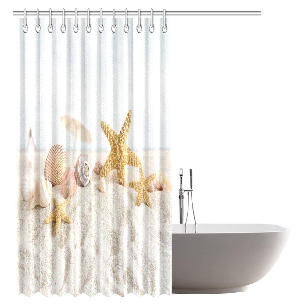 Strand-Muscheln Duschvorhang – Meeresrauschen Für Ihr Badezimmer 1