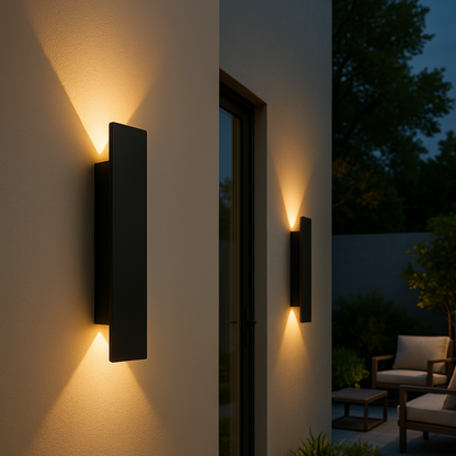 Streamline LED Wandlampe Für Außen – Wetterfestes Design Mit Heller Beleuchtung 1