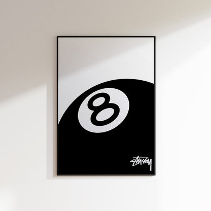 Stussy 8-Ball-Poster – Einzigartige Wandkunst Für Stilbewusste 2