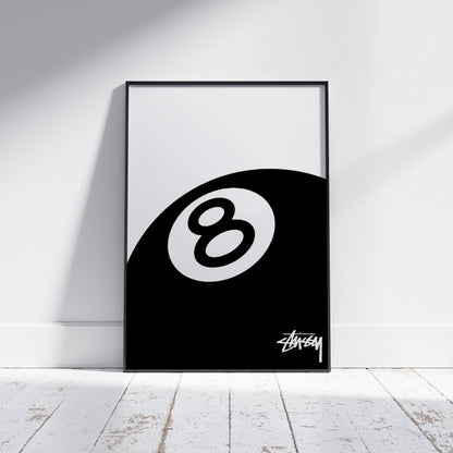 Stussy 8-Ball-Poster – Einzigartige Wandkunst Für Stilbewusste 4