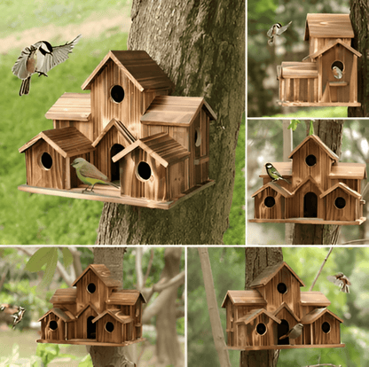 Sylion Hängendes Holzvogelhaus – Gemütlicher Rückzugsort Für Vögel 2