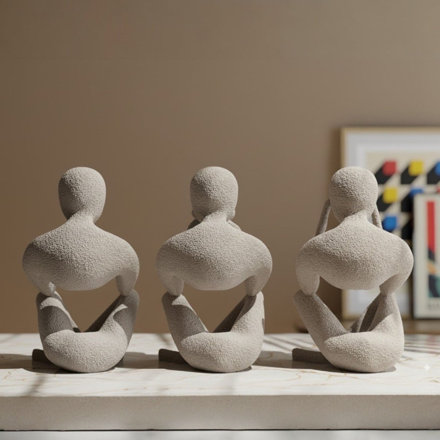 TRIA Skulpturen Set – Achtsame Figuren Für Innere Ruhe 1
